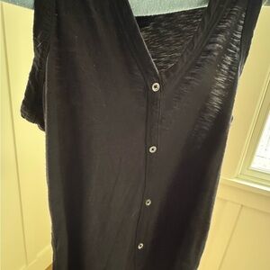 James Perse Women's Sleeveless V-Neck Top – Size Large